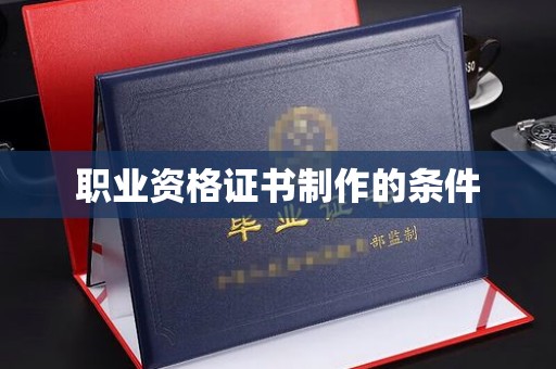托克托职业资格证书制作的条件